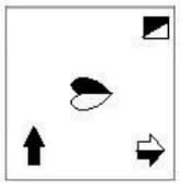 उस आकृति का चयन कीजिए जो नीचे दी गई श्रृंखला में प्रश्न चिह्न (?) के स्थान पर आएगी।