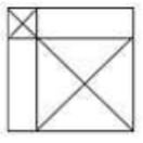 उस विकल्प आकृति का चयन कीजिए जो पैटर्न को पूरा करने के लिए नीचे दी गई आकृति मे प्रश्न चिह्न (?) के स्थान पर आएगी।