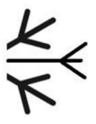 निम्नलिखित में से कौन - सी विकल्प आकृति नीचे दी गई आकृति के स्वरूप (पैटर्न)को पूरा करेगी?